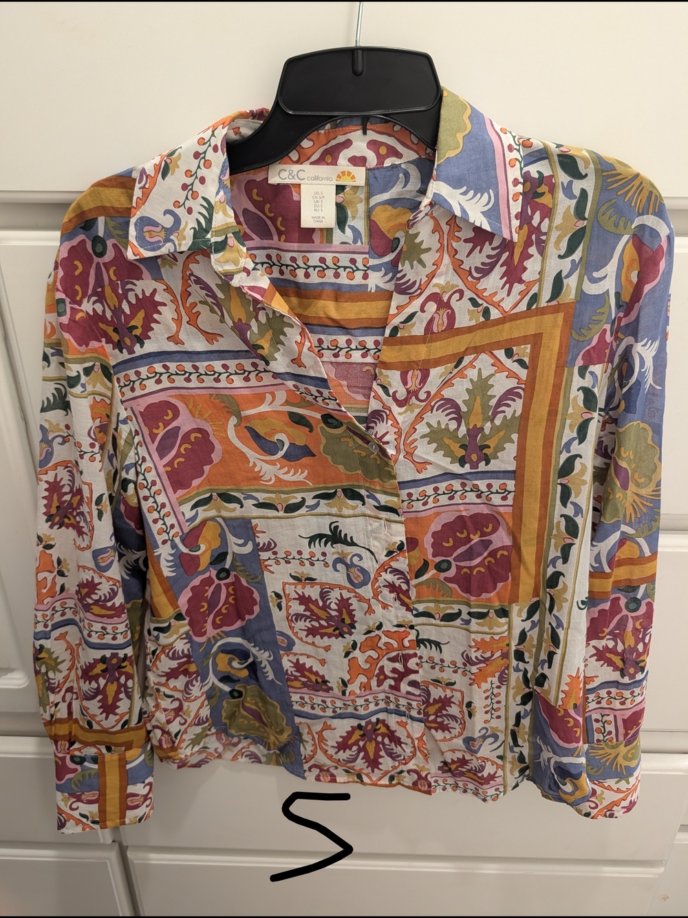 C&C California Multicolor Printed Button-Up Shirt Jacket